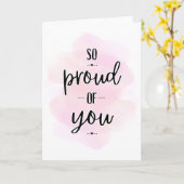 Carte Félicitations, Bravo, Fier de toi (Fleur jaune)