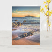 Carte Félicitations - Burgh Island de Bantham (Fleur jaune)