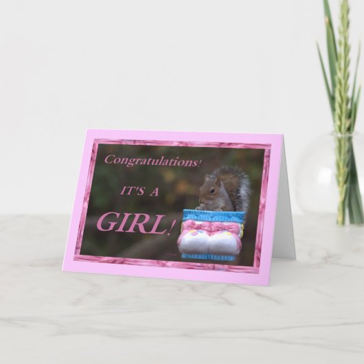 Carte Félicitations... C’est une fille ! (Devant)