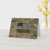 Carte Félicitations : Camouflage (Fleur jaune)