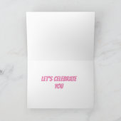 CARTE ***FÉLICITATIONS*** CÉLÉBREZ "VOUS" ! (Intérieur)