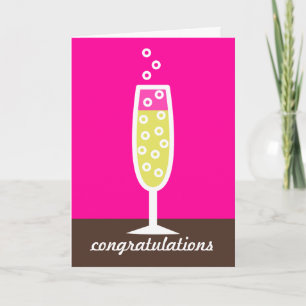 Carte Félicitations Champagne