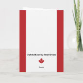 Carte Félicitations Citoyenneté canadienne Canada Drapea (Dos)