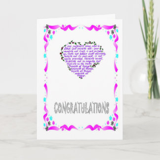 Carte Félicitations, coeur