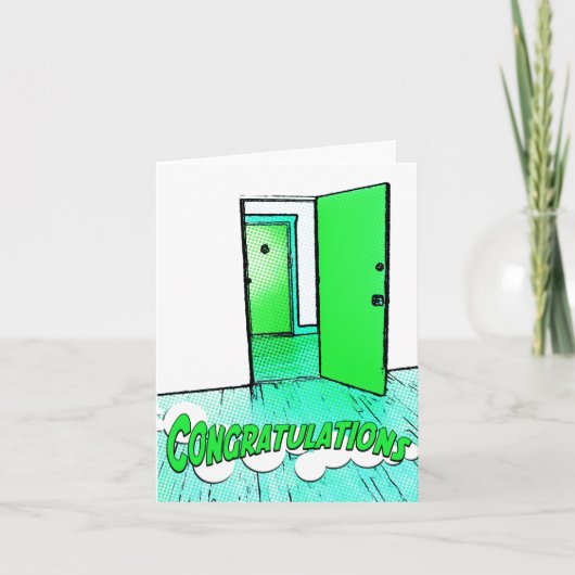 Carte félicitations comic condo (Devant)