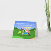 Carte Félicitations comme préposée au chariot de boisson (Devant)