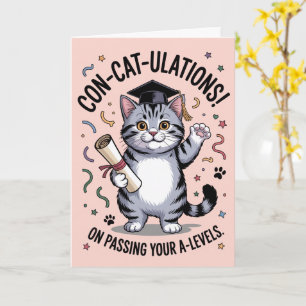 Carte « Félicitations-con-cate » inspiré des années 70 p