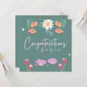 Carte Félicitations Coréennes (Devant/Arrière en situation)