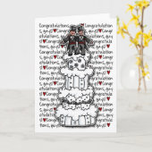 Carte Félicitations - couples gais de mariage (Fleur jaune)