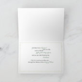 Carte Félicitations croisées de crocus du filleul RCIA (Intérieur)