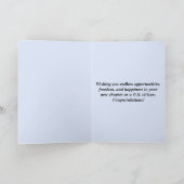 Carte Félicitations customisées Pour Votre Citoyenneté A (Intérieur)