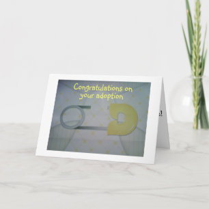 CARTE FÉLICITATIONS D'ADOPTION=AMOUR ET CUDDLES