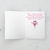 Carte Félicitations Dance Considérant Ballerina avec Bow (Intérieur)