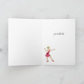 Carte Félicitations Dancing Girl (Intérieur)