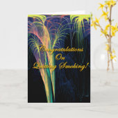 Carte Félicitations D'Avoir Cessé De Fumer (Fleur jaune)