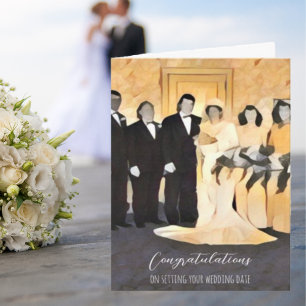 Carte Félicitations D'Avoir Fixé Votre Date Mariage