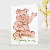 Carte Félicitations de bébé ! ou toutes félicitations ! (Fleur jaune)