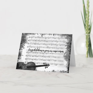 Carte Félicitations de carrière en musique