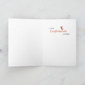 Carte Félicitations de confirmation de langue espagnole, (Intérieur)