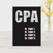 Carte Félicitations de CPA passant chacune des 4 parties (Fleur jaune)