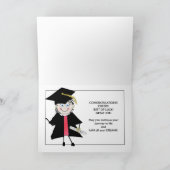 Carte FÉLICITATIONS DE DIPLÔME - Bright Eyed Graduate (Intérieur)