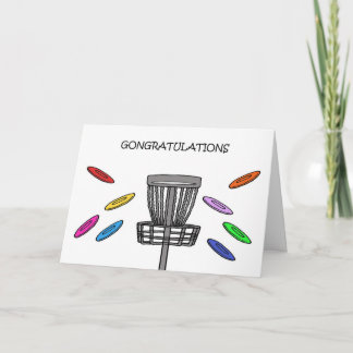 Carte Félicitations de Disc Golf