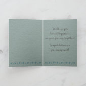 Carte Félicitations de fiançailles de mariage personnali (Intérieur)