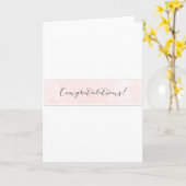 Carte Félicitations de Giveaway (Fleur jaune)