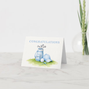 Carte Félicitations de golf pour bébé golfeur C'est un g