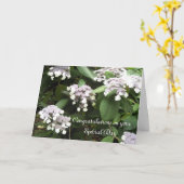 Carte Félicitations de mariage (Fleur jaune)