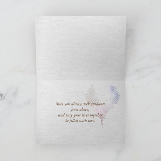 Carte Félicitations de mariage Bouquet de pâquerettes (Intérieur)