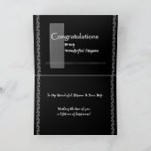 Carte Félicitations de mariage de BEAU - FILS (Intérieur)