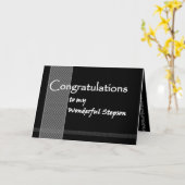 Carte Félicitations de mariage de BEAU - FILS (Fleur jaune)