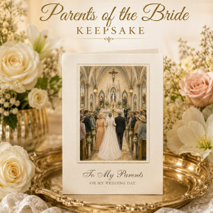 Carte Félicitations de mariage des parents de la mariée