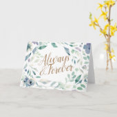 Carte Félicitations de mariage florales à l'aquarelle la (Fleur jaune)