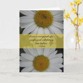 Carte Félicitations de mariage--marguerites (Fleur jaune)