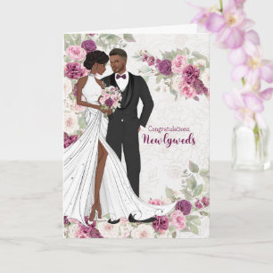 Carte Félicitations de mariage pour la mariée et le mari