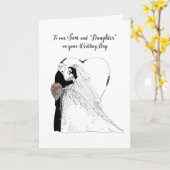 Carte Félicitations de mariage pour le fils et la « fill (Fleur jaune)