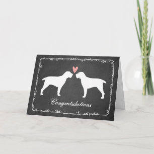 Carte Félicitations de mariage Spinone Italianos