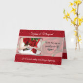 Carte Félicitations de Mariages lesbiennes avec Red Rose (Fleur jaune)