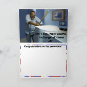 Carte Félicitations de promotion du travail (Intérieur)