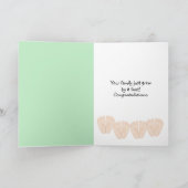 Carte Félicitations de quadruplés (Intérieur)