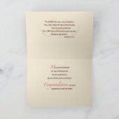 Carte Félicitations de RCIA, catholique, bougie rouge (Intérieur)