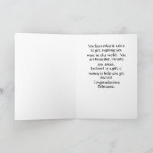 Carte Félicitations Debutante (Intérieur)