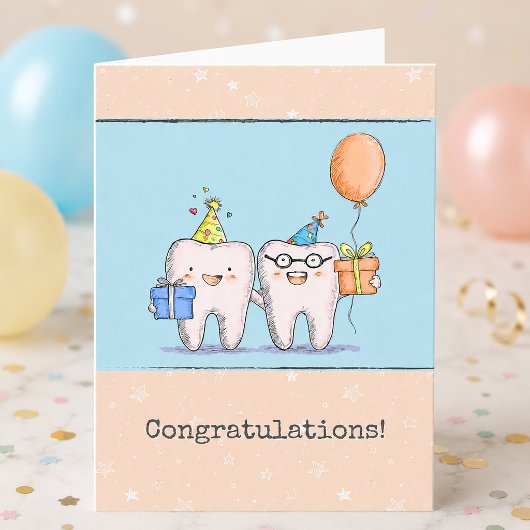 Carte Félicitations Dentiste