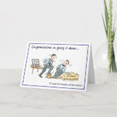 Carte Félicitations d'être allé seul... (Devant)