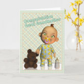 Carte félicitations devenir Grand-mère (Fleur jaune)