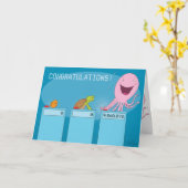 Carte Félicitations d'exposition de jeu (Fleur jaune)