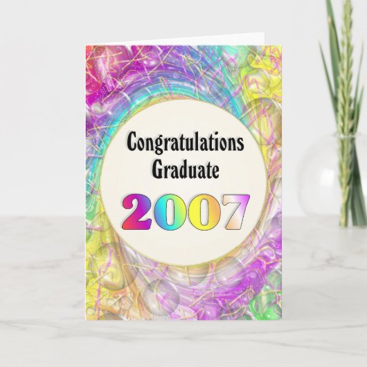 Carte Félicitations Diplômé 2007 (Devant)