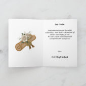 Carte Félicitations Diplômé 2027, Roses Blanches (Intérieur)